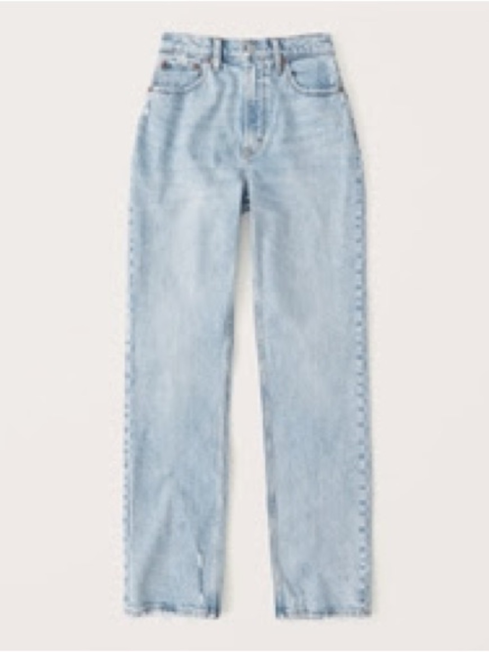 NWOT Abercrombie Curve Love 90s Ultra High Rise Straight Jeans 16L